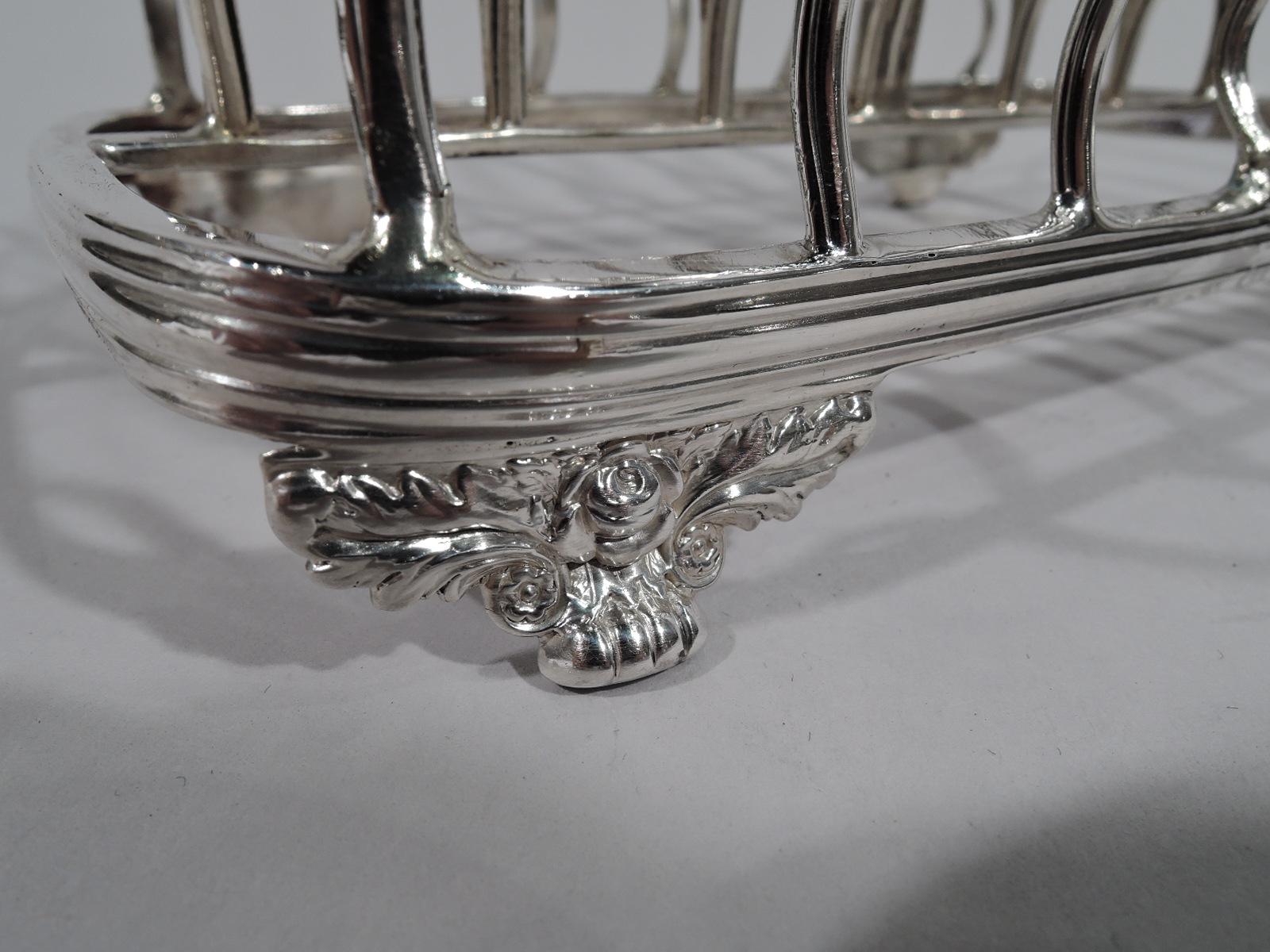 Early 19th Century Antique English Regency Sterling Silver Toast Rack