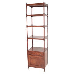 Etagere in mogano in stile Regency inglese antico