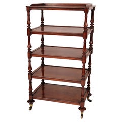 Antique English Regency Style Mahogany Etagere