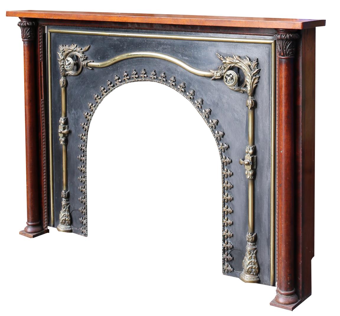 Antique English Regency Style Mantel  In Good Condition For Sale In Wormelow, Herefordshire
