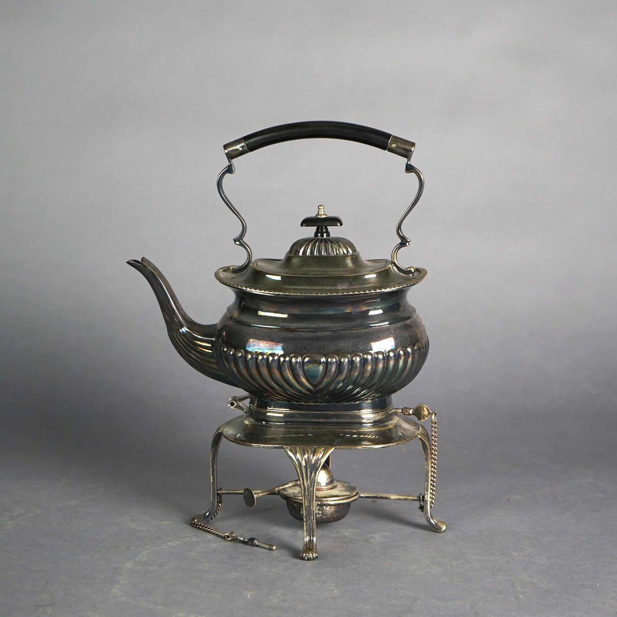 Antique English Regency Style Sheffield Silver Plate Tea Set 19thC 1