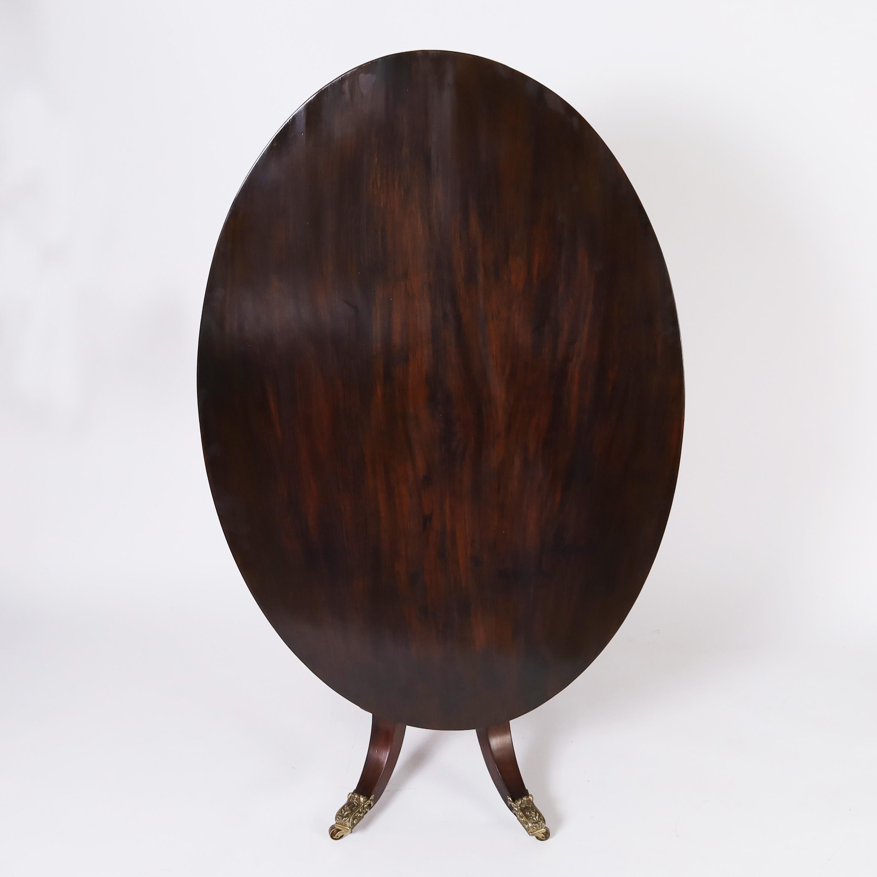 Ancienne table anglaise Regency à plateau basculant en vente 2