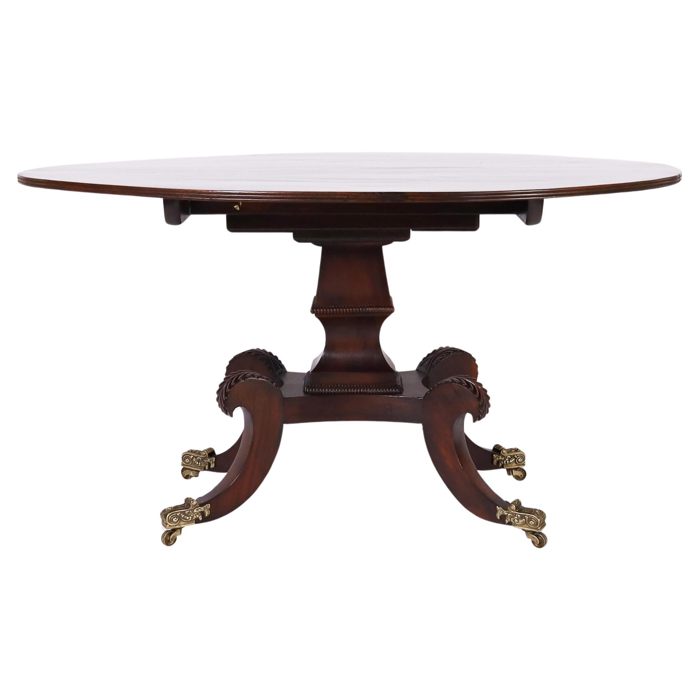 Ancienne table anglaise Regency à plateau basculant en vente
