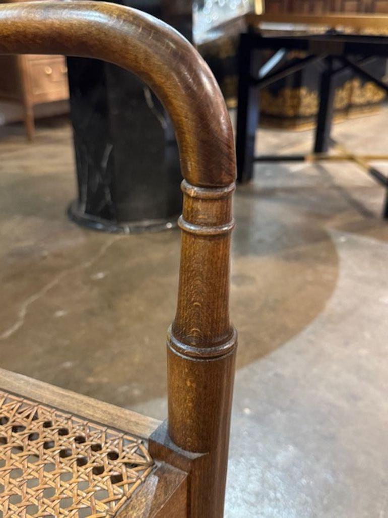 Canne Fauteuil ancien en noyer et canne de style Régence anglaise en vente