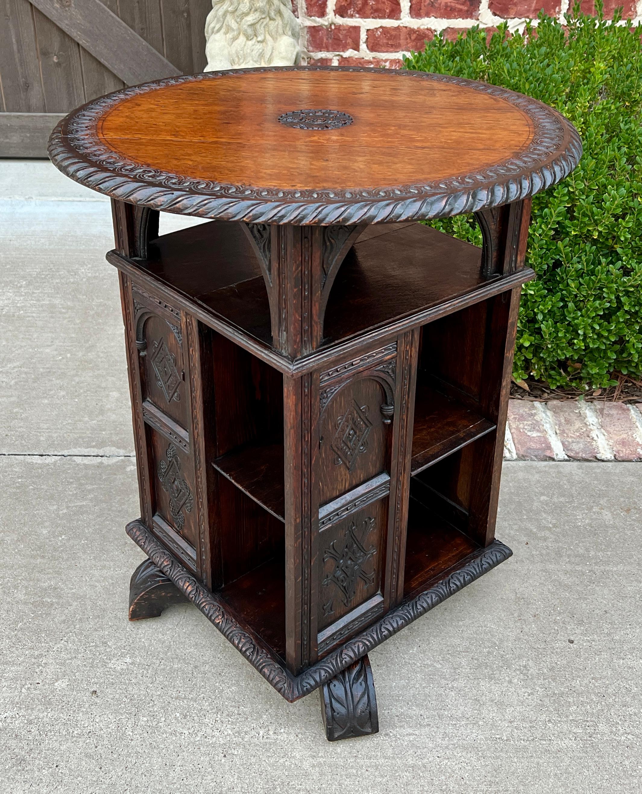 round bookcase end table