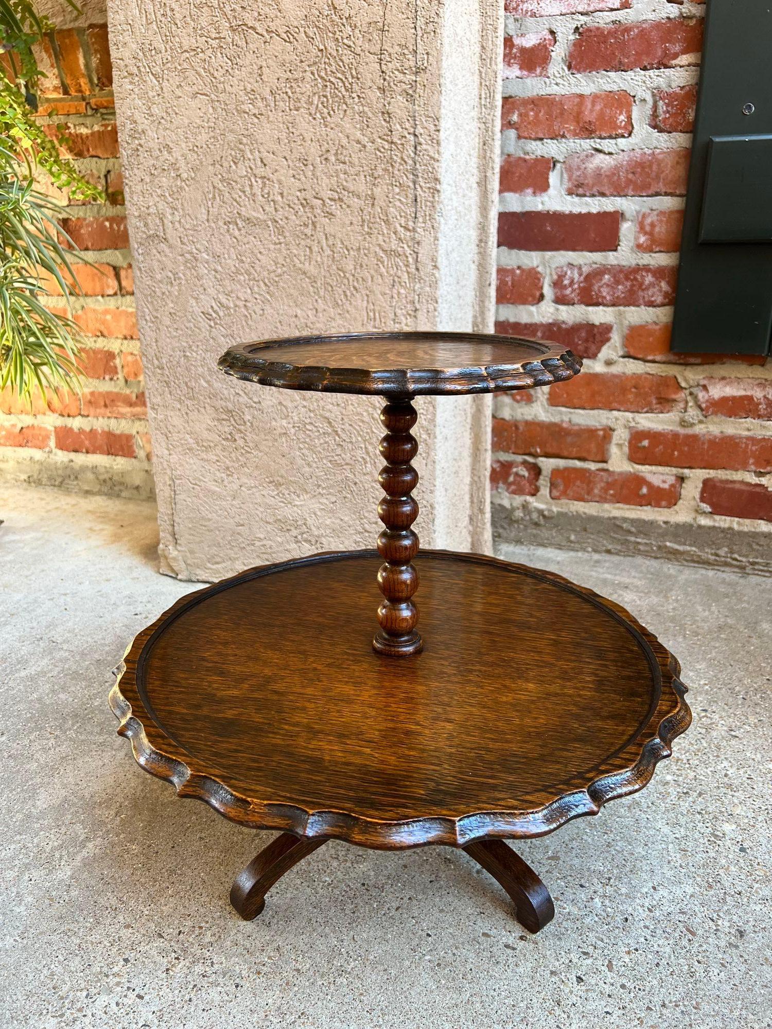 Antique English Revolving Dessert Server Cookie Muffin Display Tea Stand For Sale 8