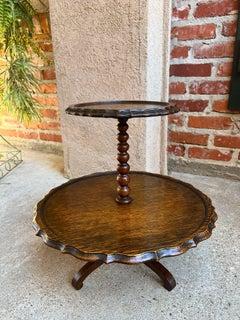 Antique English Revolving Dessert Server Cookie Muffin Display Tea Stand