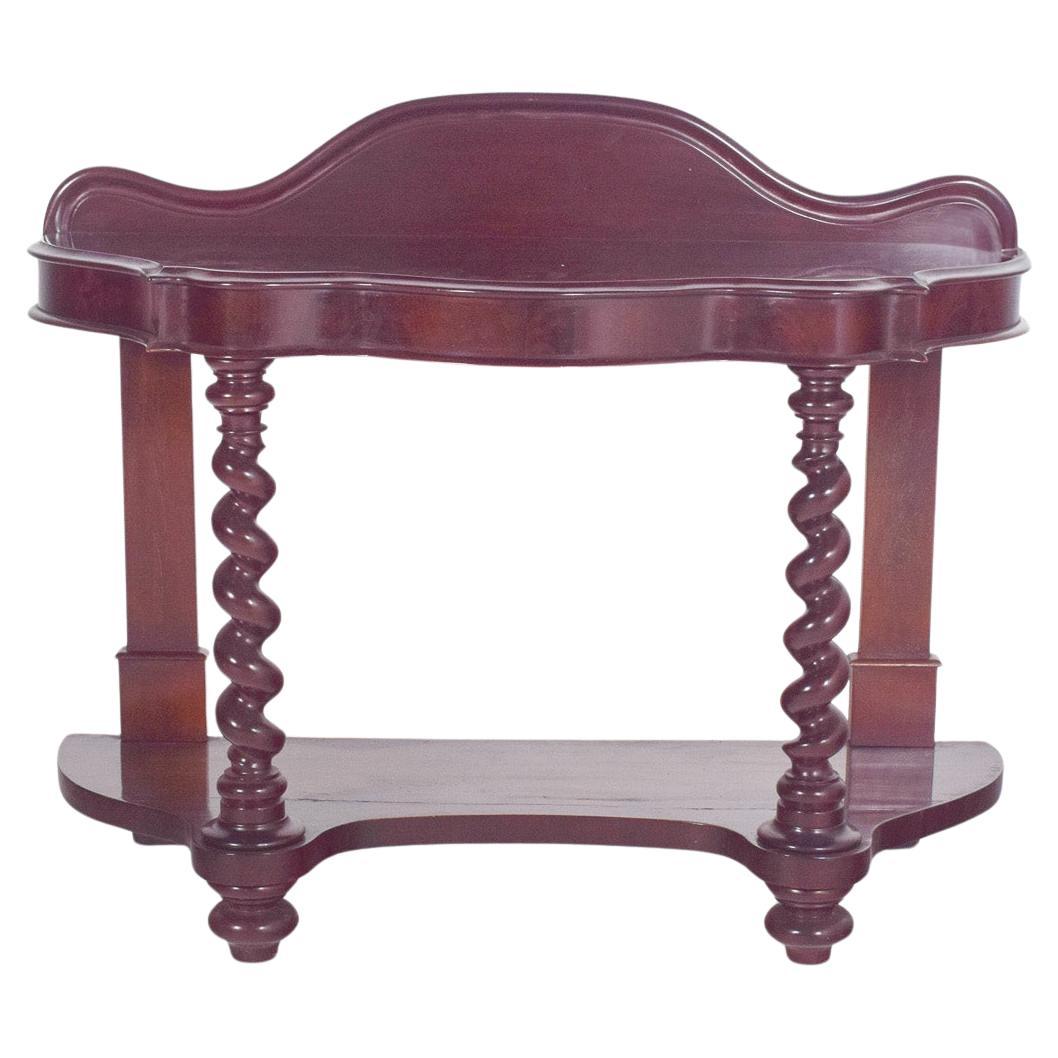 Antique English Romantic Console in Mahogany For Sale