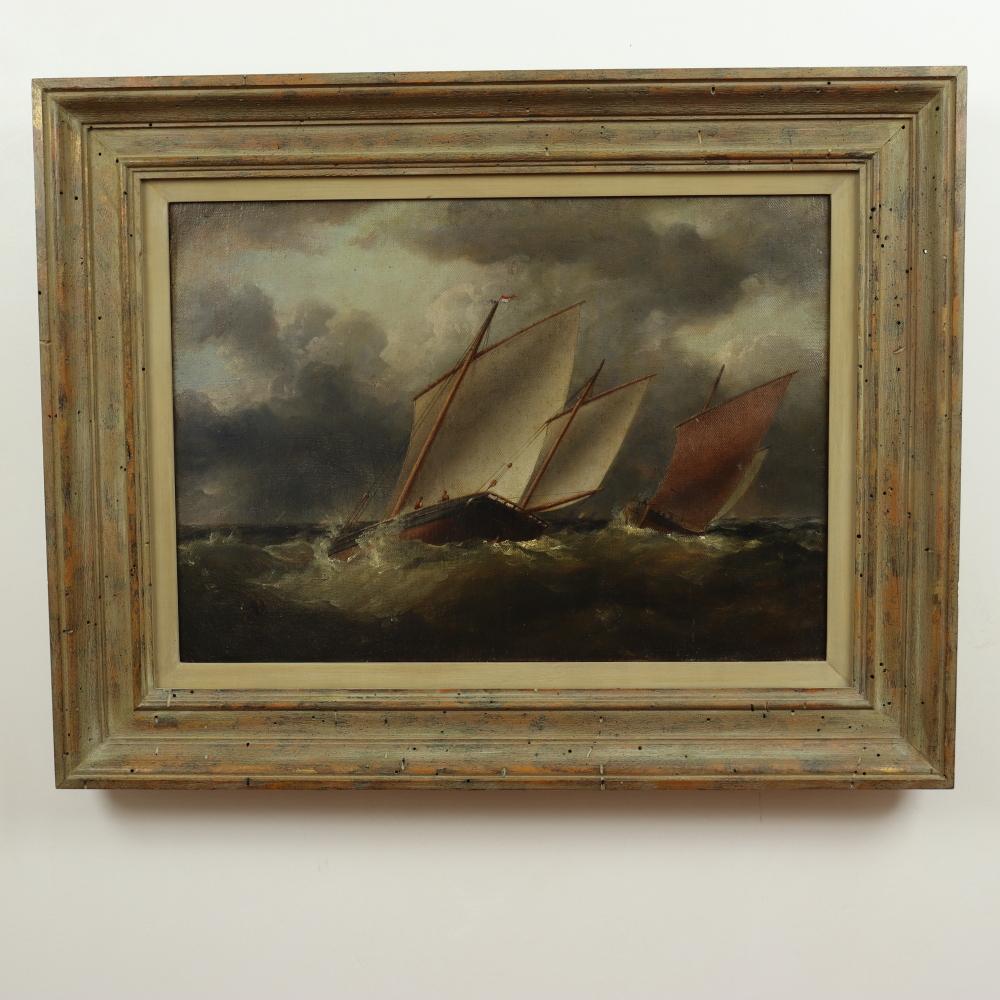 Artist: English Romanticism School

Age: 1850 - 1900

Medium: Oil on Canvas

Unframed Dimensions: 13.75