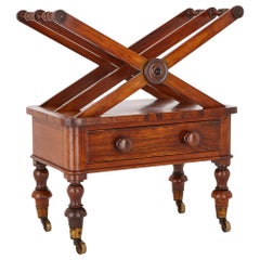 Antique English Rosewood Canterbury Music Stand