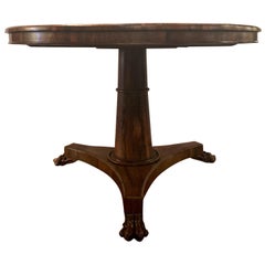 Antique English Rosewood Center Table