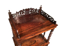 Antique English Rosewood Etagere