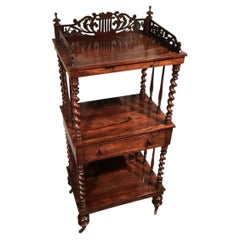 Antique English Rosewood Etagere