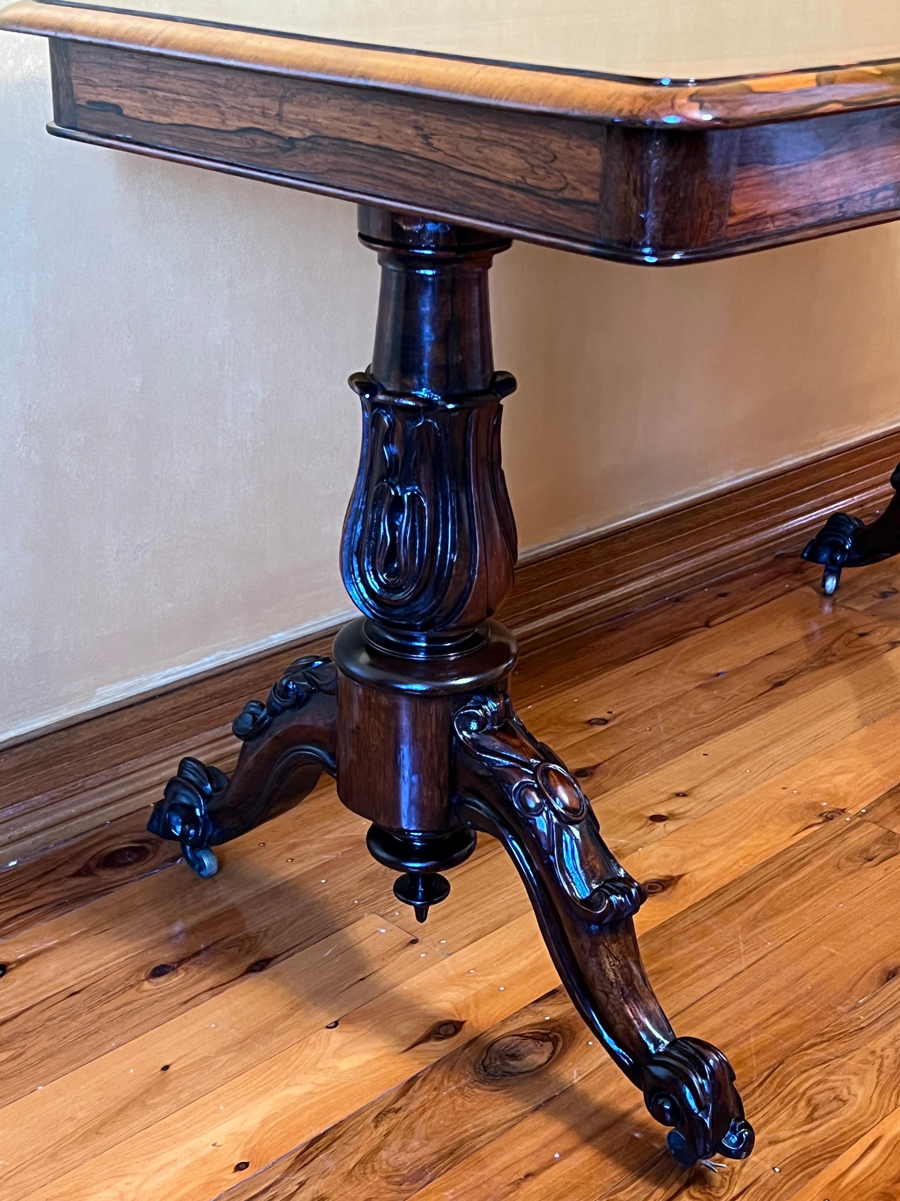 Antique English Rosewood Hall, Breakfast Table For Sale 3