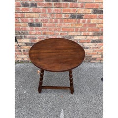 Antique English Round Side Table