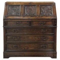 Antique English Rustic Secretary Desk