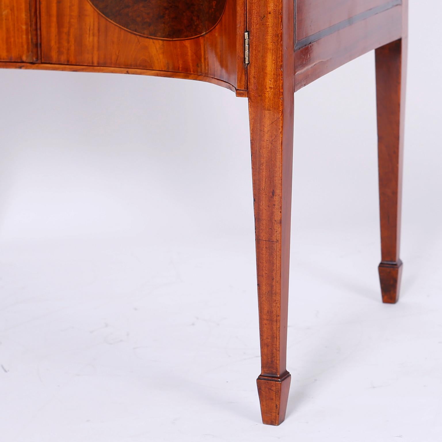 Antique English Satinwood and Mahogany Dressing Table 2