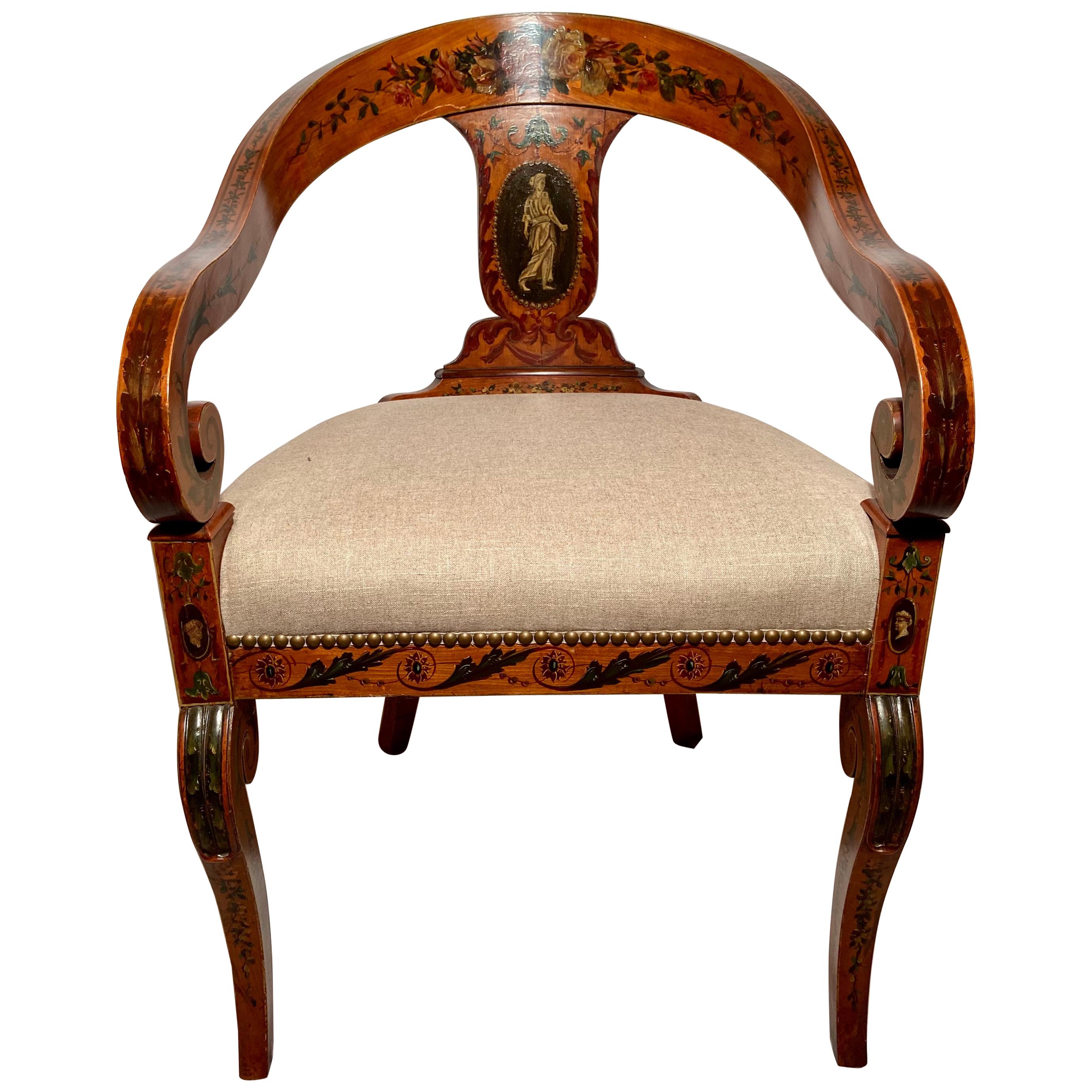 Imposing Pair of Antique English Corner Chairs at 1stDibs