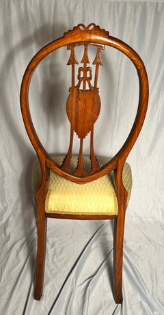 Antique English Satinwood Side Chair