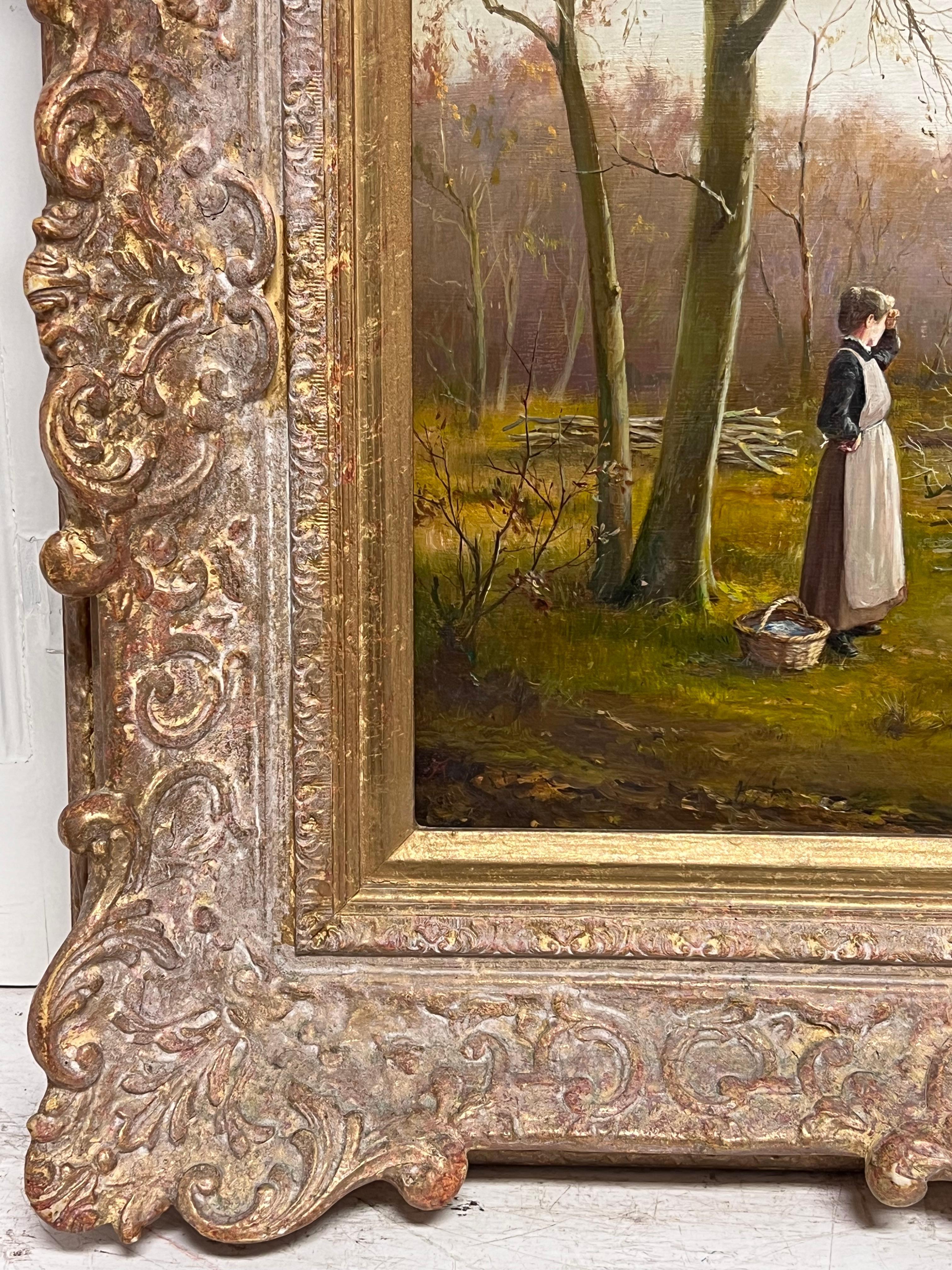 The Logging Team
English School, late 19th/ early 20th century
oil on canvas , framed
framed: 20 x 24.5 inches
canvas : 12 x 16 inches
Provenance: private collection, England
Condition: very good condition

For more any more information please do