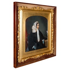 Antique English School Portrait, Giltwood Frame, Painting, Art, Edwardian, 1910