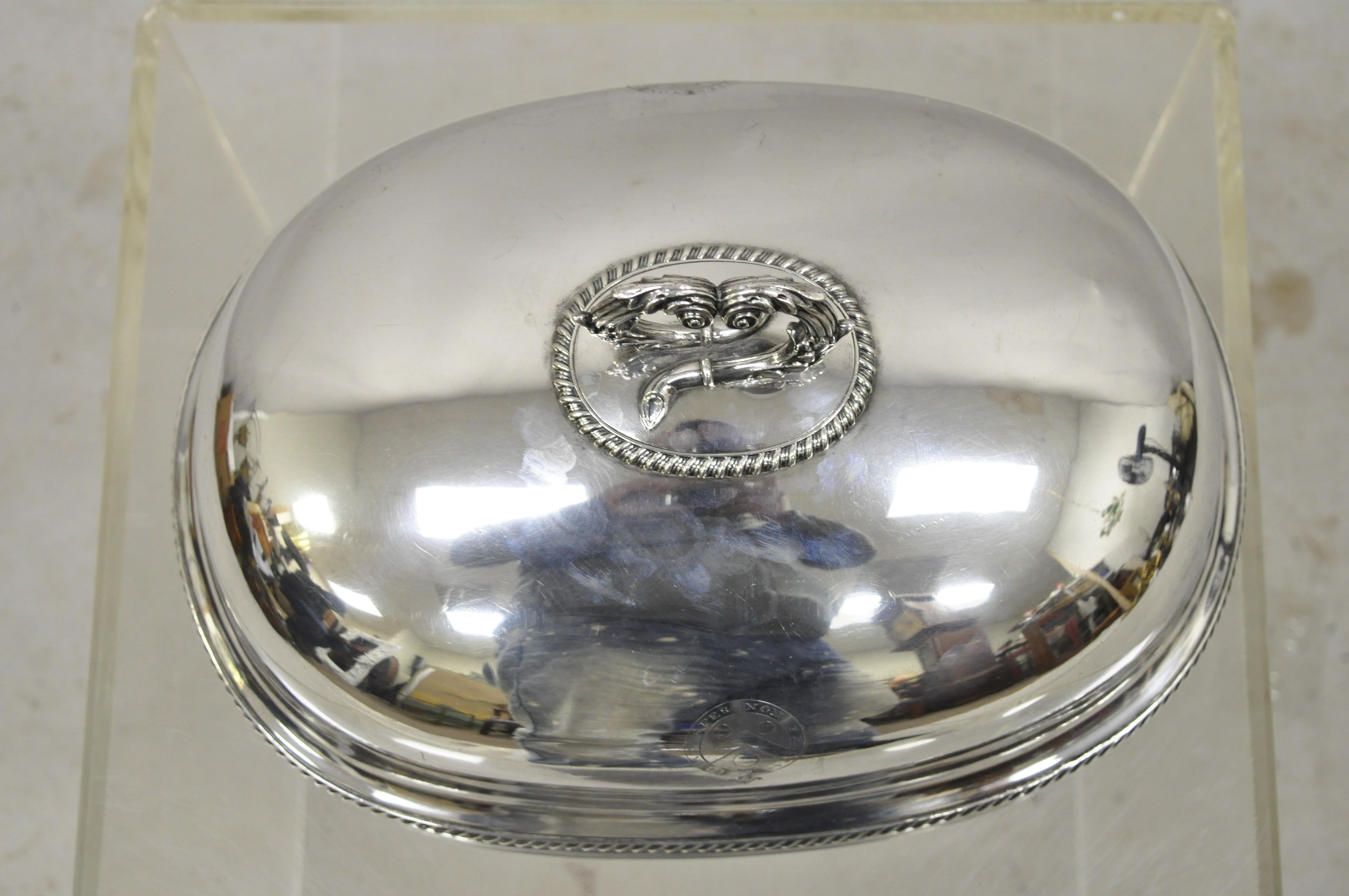 silver serving tray with lid