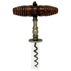 Antique English Sheffield "J. Rodgers & Sons" Rosewood Corkscrew, Circa 1880's