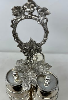 Antique English Sheffield Plate Whiskey Barrel