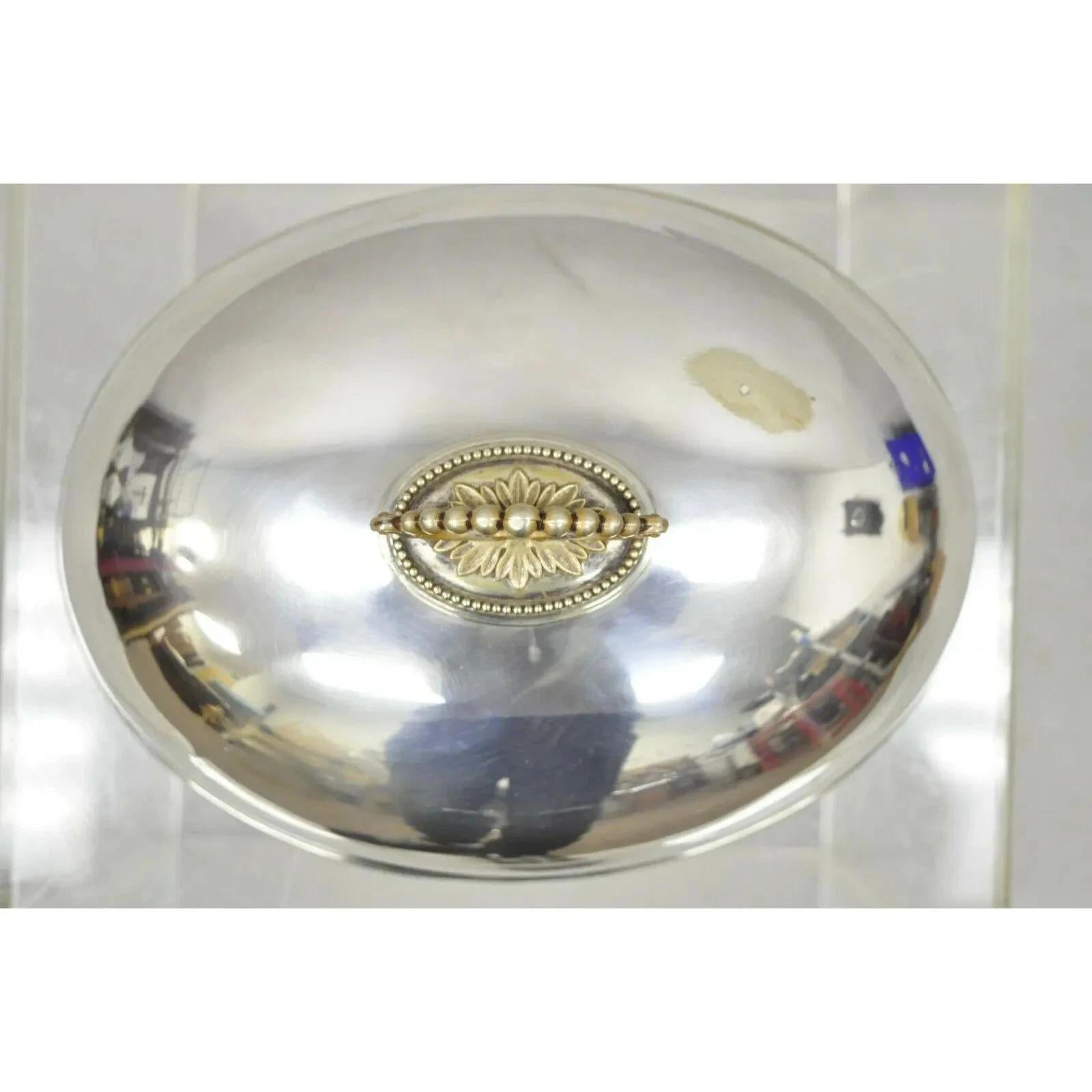 Antike englische Sheffield Regency Silber plattiert Fleisch Gericht servieren Abdeckung Kuppel Deckel im Zustand „Gut“ im Angebot in Philadelphia, PA