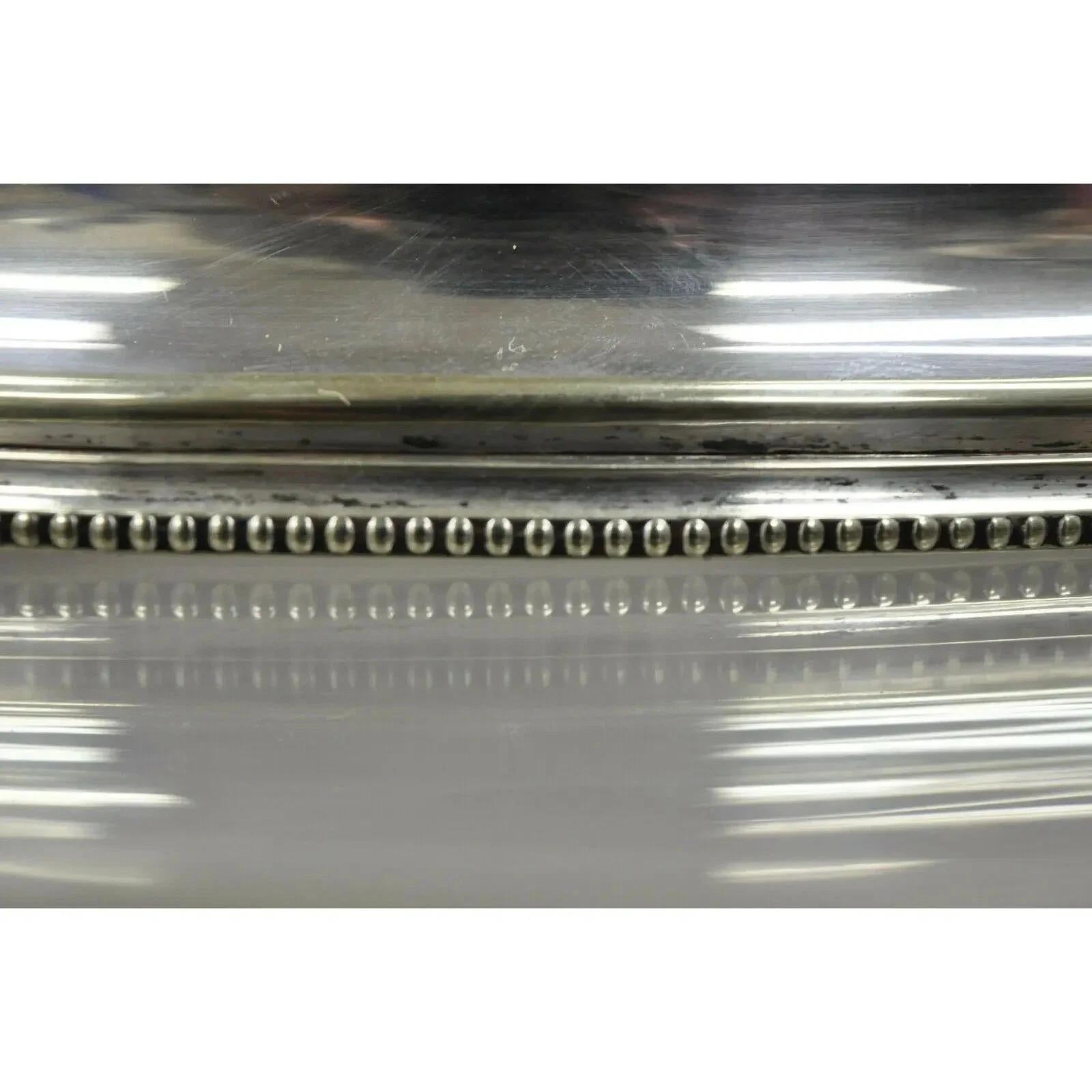 Antike englische Sheffield Regency Silber plattiert Fleisch Gericht servieren Abdeckung Kuppel Deckel im Angebot 2