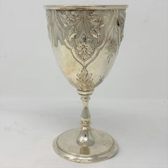 Antique English Sheffield Silver Goblet, circa 1880