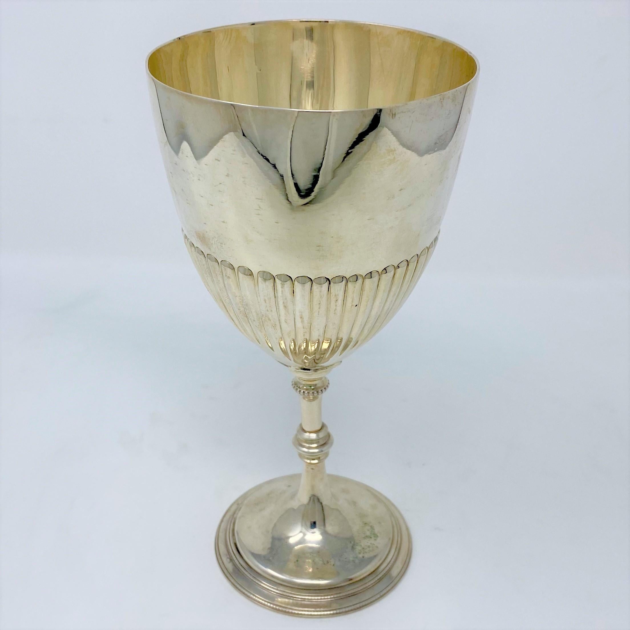 This is an attractive goblet and has room for engraving if desired.