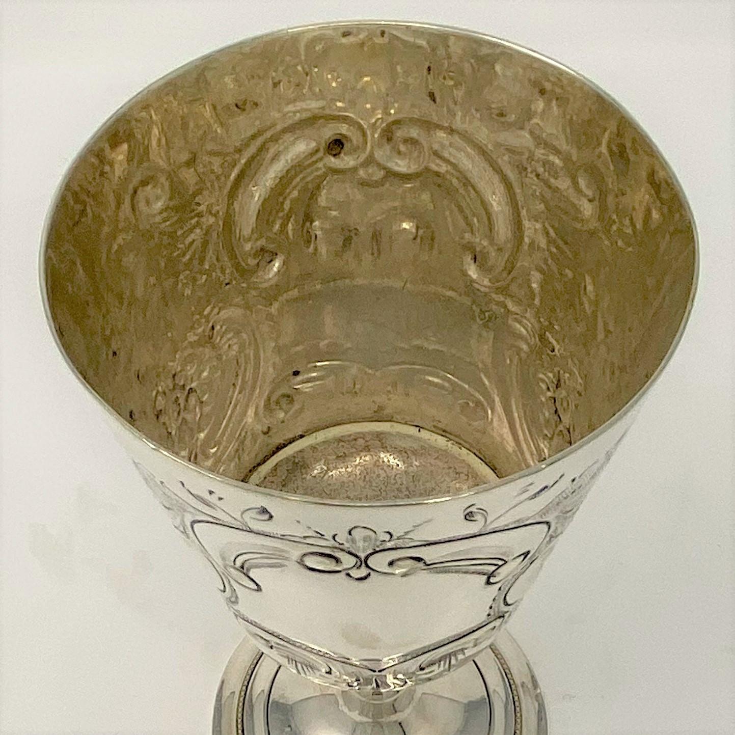 Antique English Sheffield Silver Goblet, circa 1880 In Good Condition In New Orleans, LA