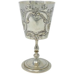 Antique English Sheffield Silver Goblet, circa 1880