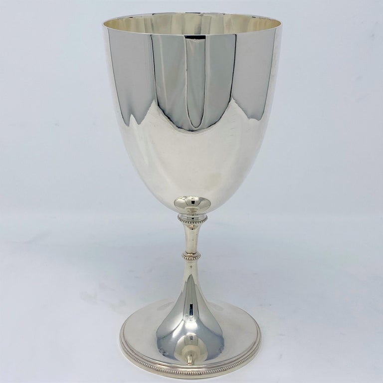 Antique English Sheffield Silver Goblet, circa 1890 For Sale at 1stDibs