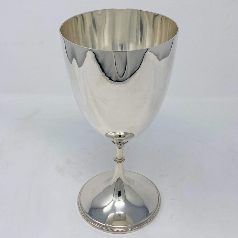 Antique English Sheffield Silver Goblet, circa 1890 For Sale at 1stDibs
