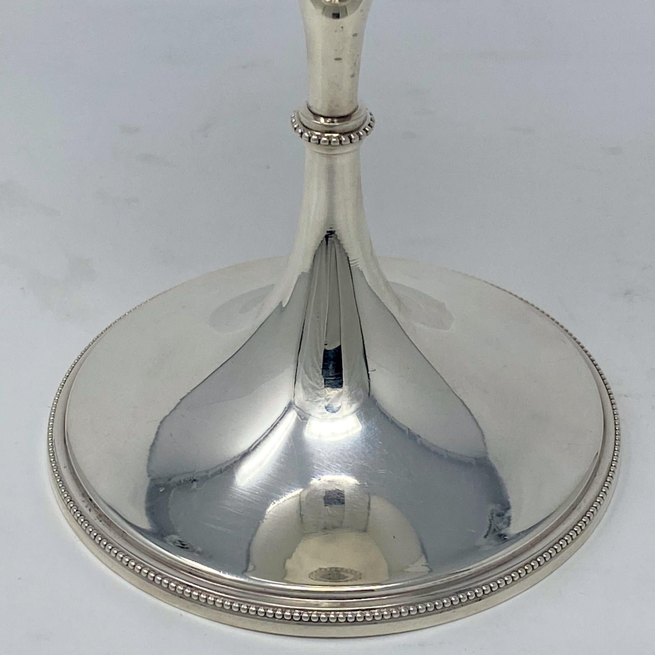 19th Century Antique English Sheffield Silver Goblet, circa 1890 For Sale