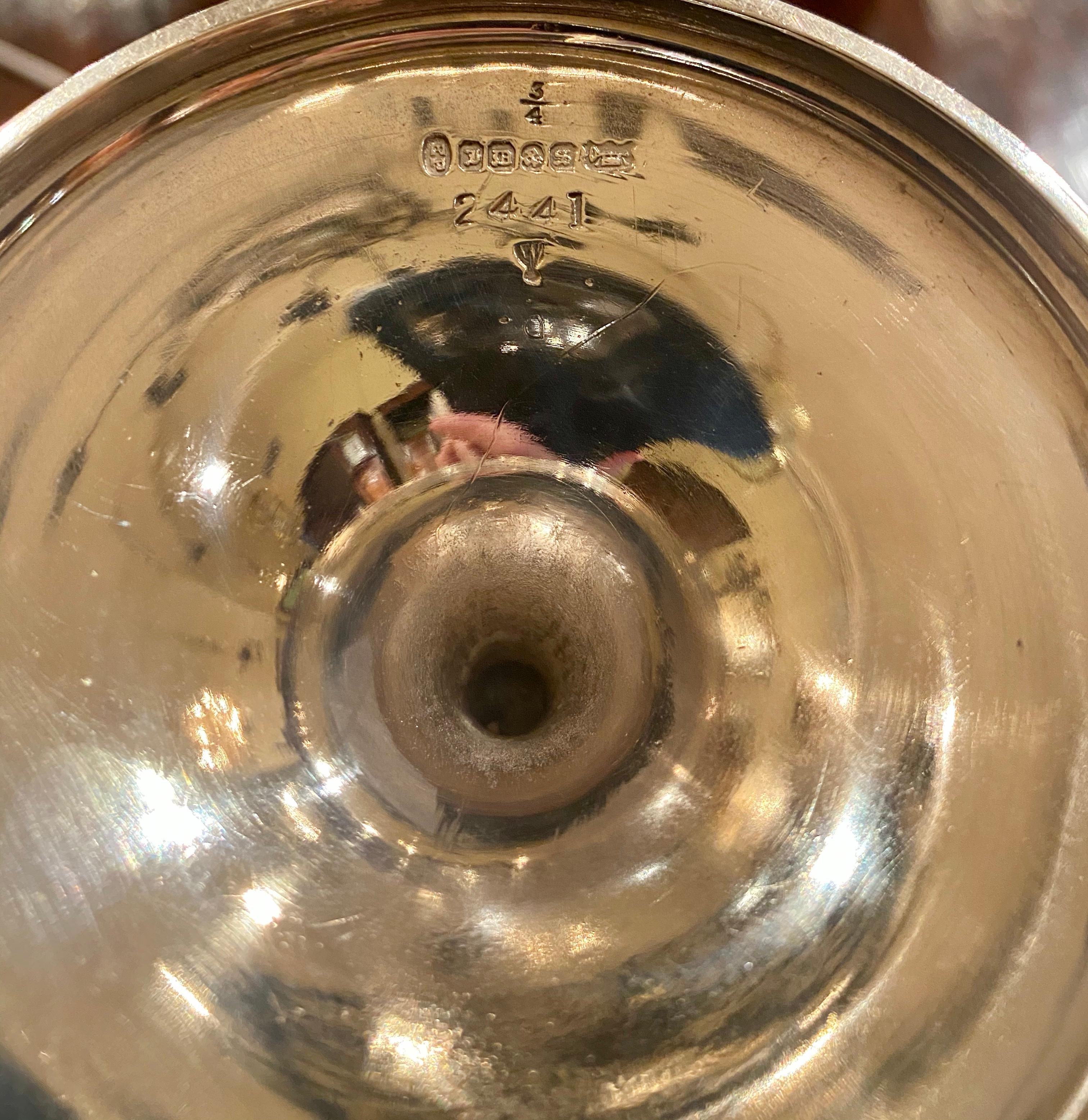 Antigua copa inglesa de plata de Sheffield, hacia 1890 Chapado en plata en venta