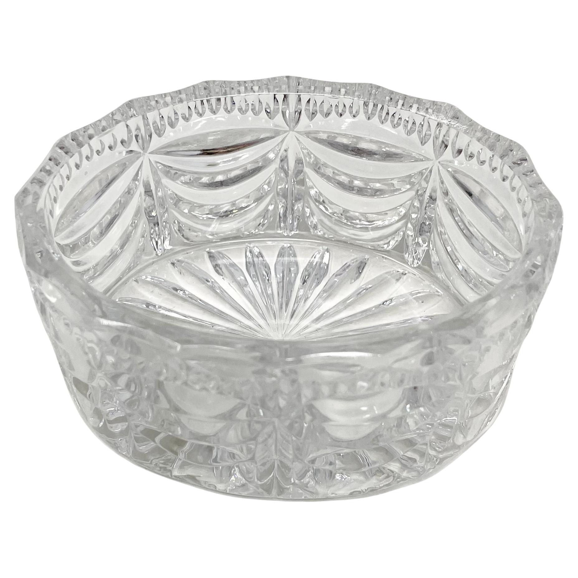 Bandeja de servicio de entremeses de cristal y plata inglesa antigua de Sheffield. en venta 6