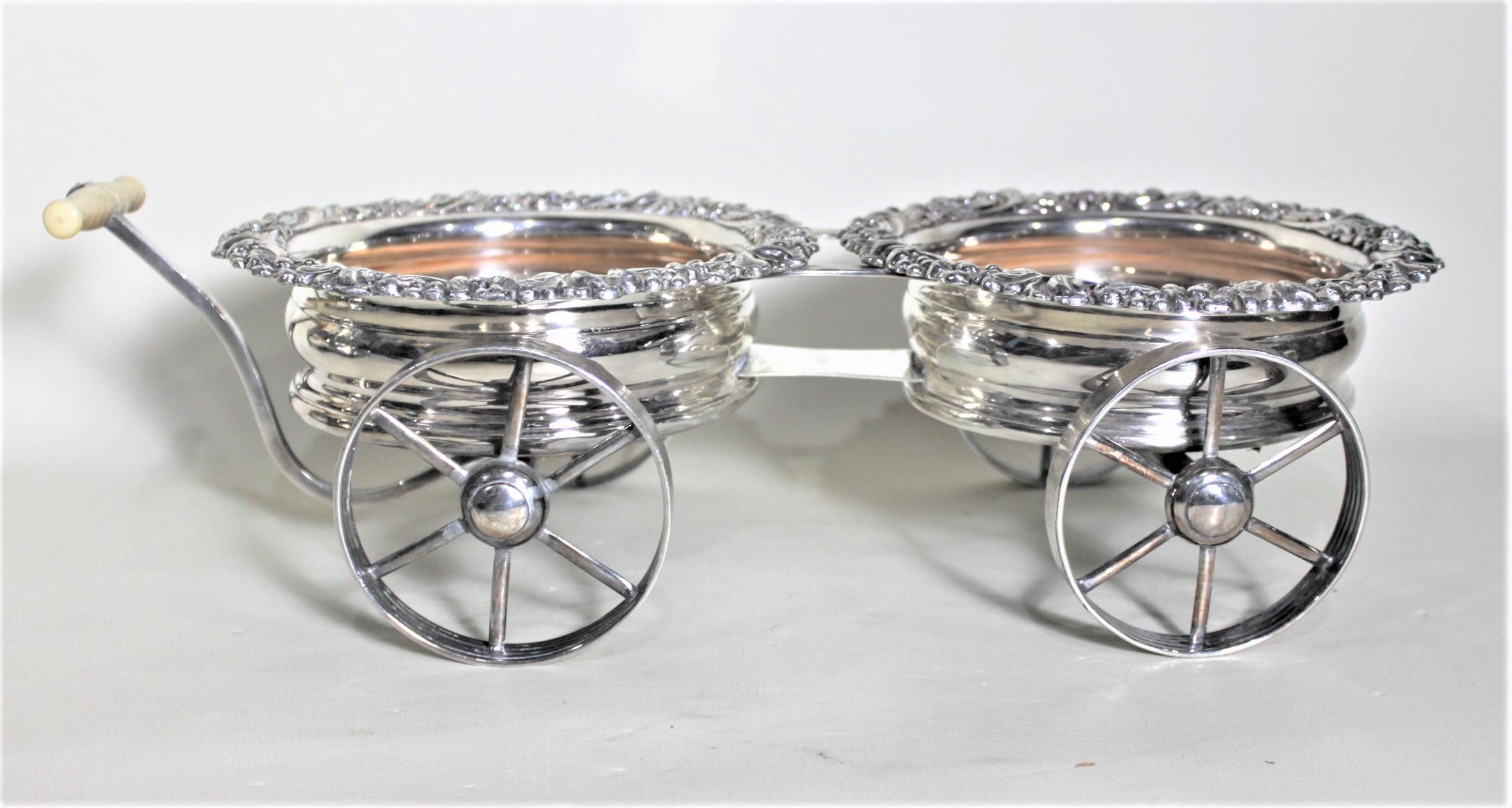 silver plated coaster set