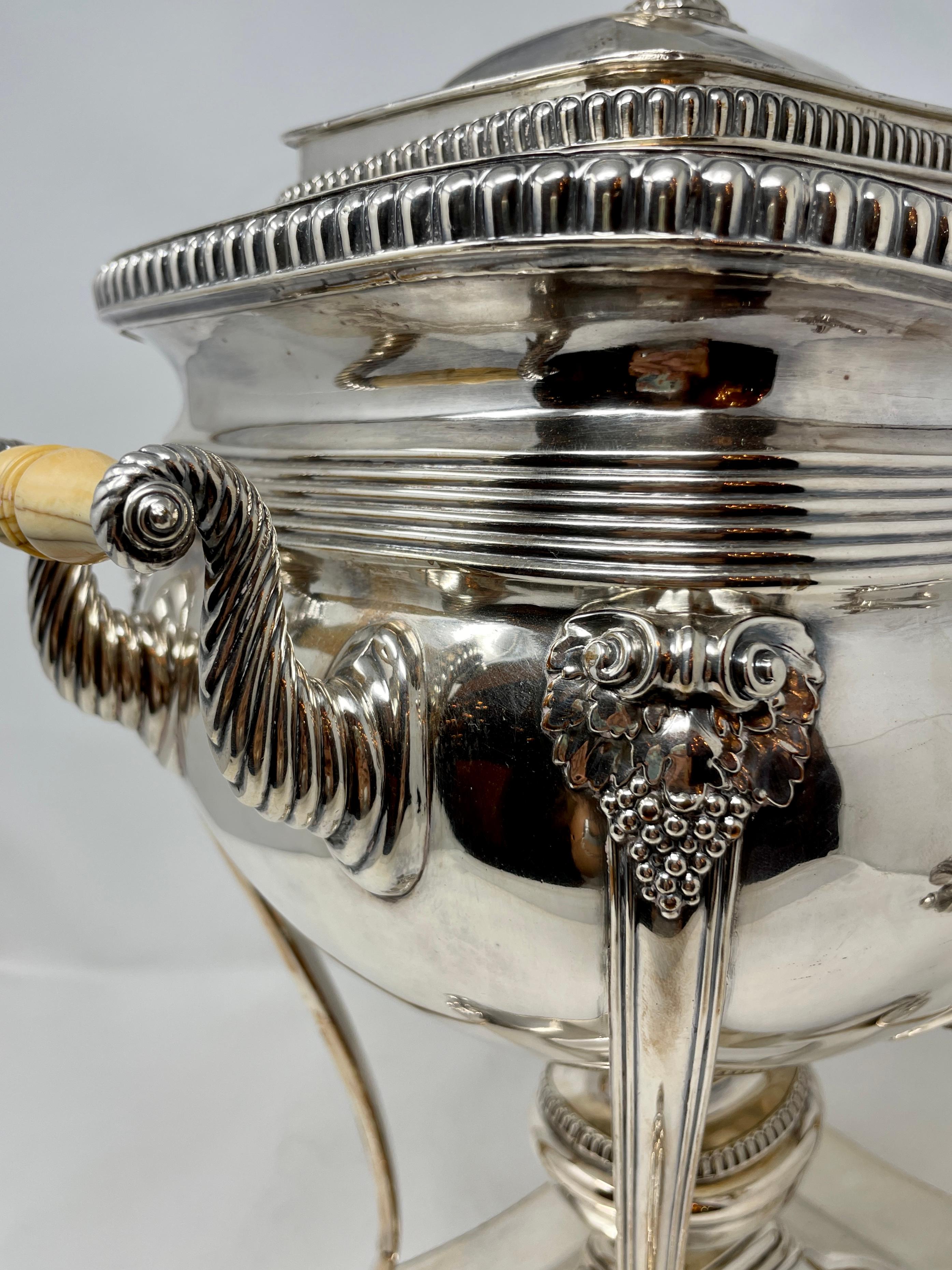 Antique English Sheffield Silver-Plated Hot Water Kettle, circa 1880 5