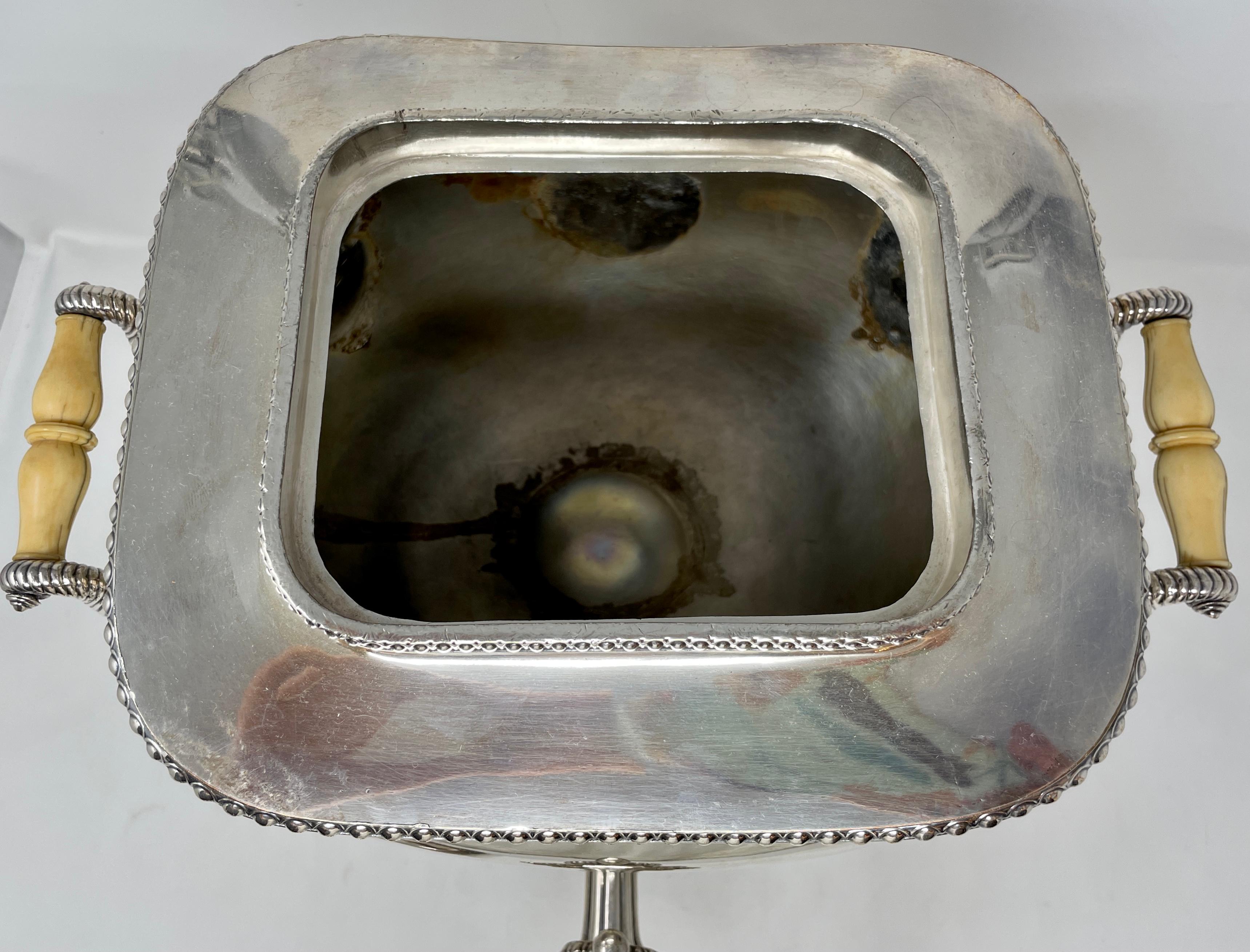 Antique English Sheffield Silver-Plated Hot Water Kettle, circa 1880 4