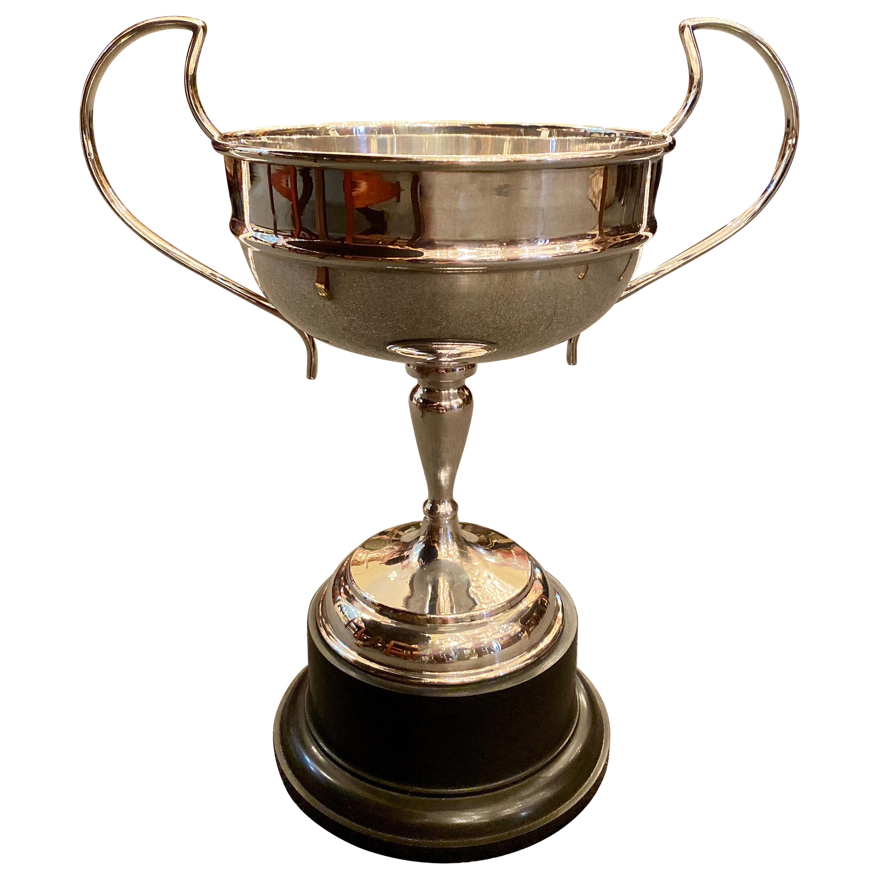 Antique English Sheffield Silver Plated Trophy Cup, circa 1920