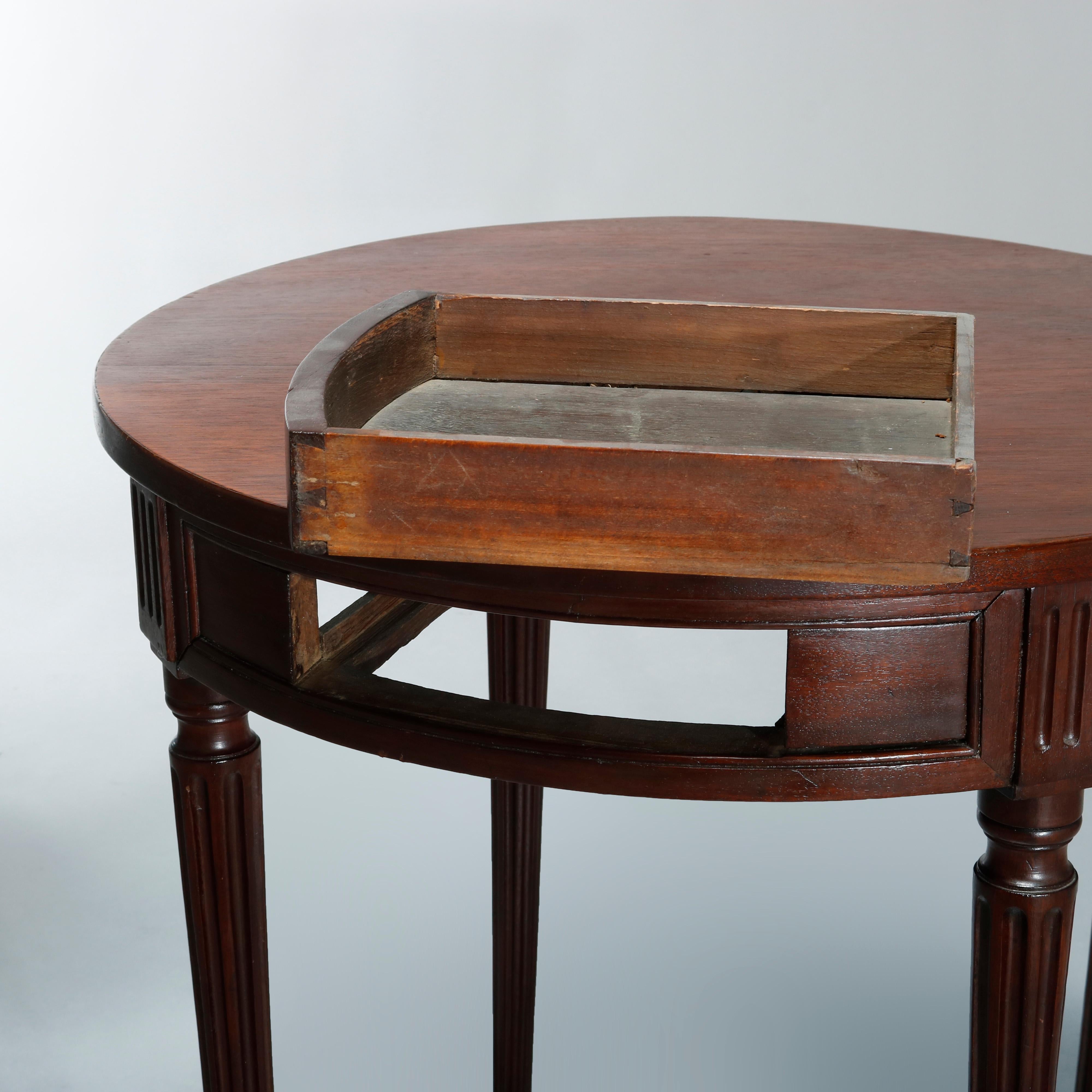 Antique English Sheraton Mahogany Game Table, Circa 1830 2