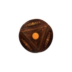 Antique English Sheraton Rosewood Triangular Table