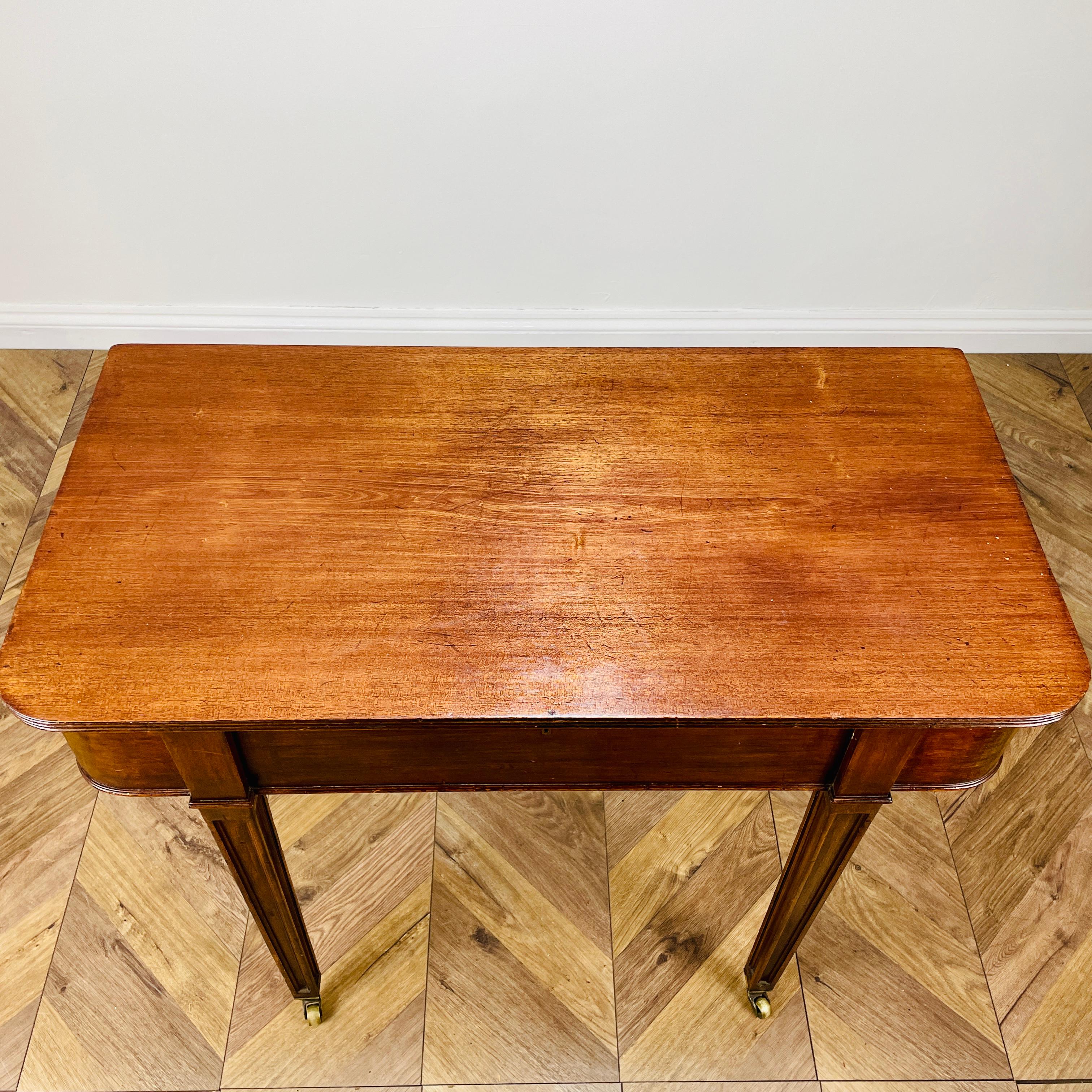 Antique English Side Table with Lift Lid Storage by Elkington + Co, 19th Century For Sale 1