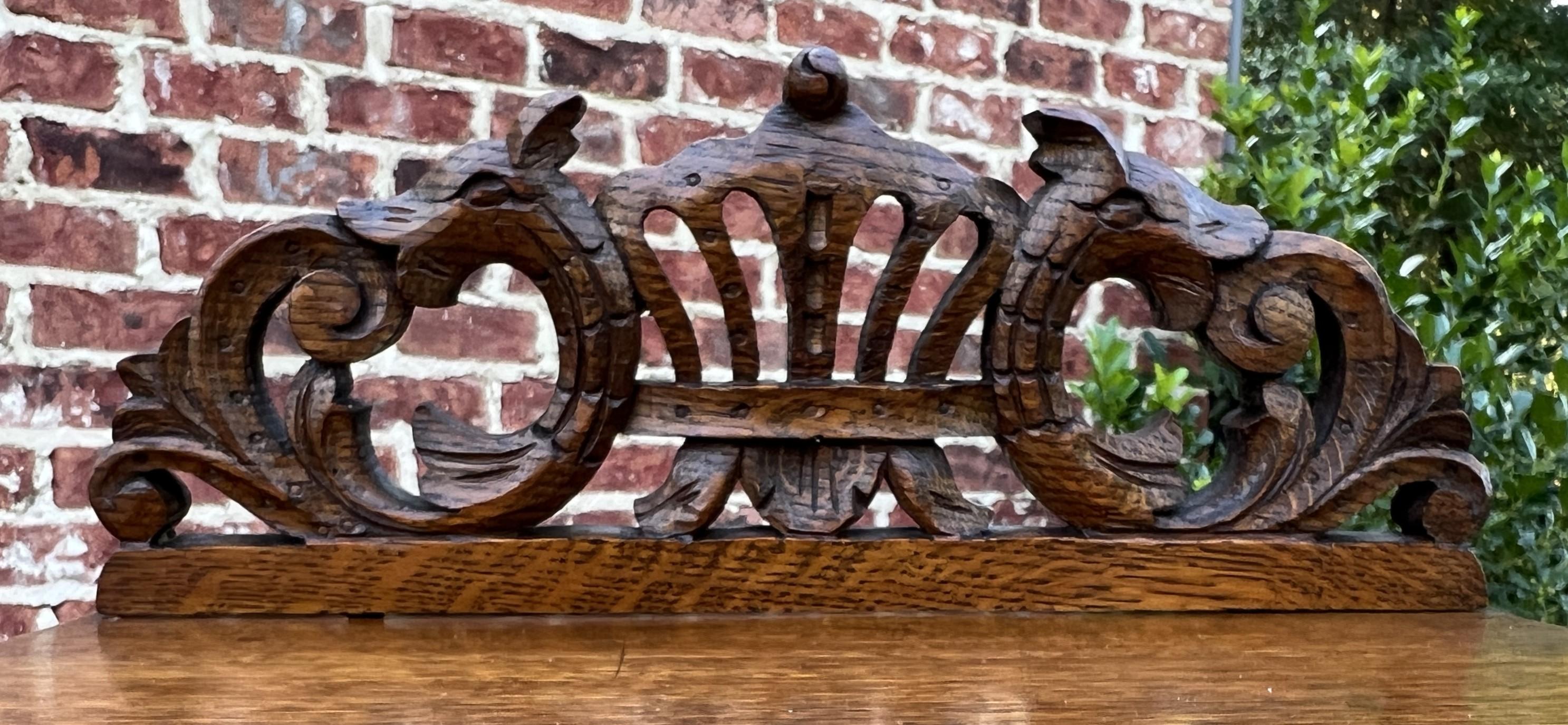 Antique English Sideboard Buffet Server Jacobean Barley Twist Oak Cabinet 7