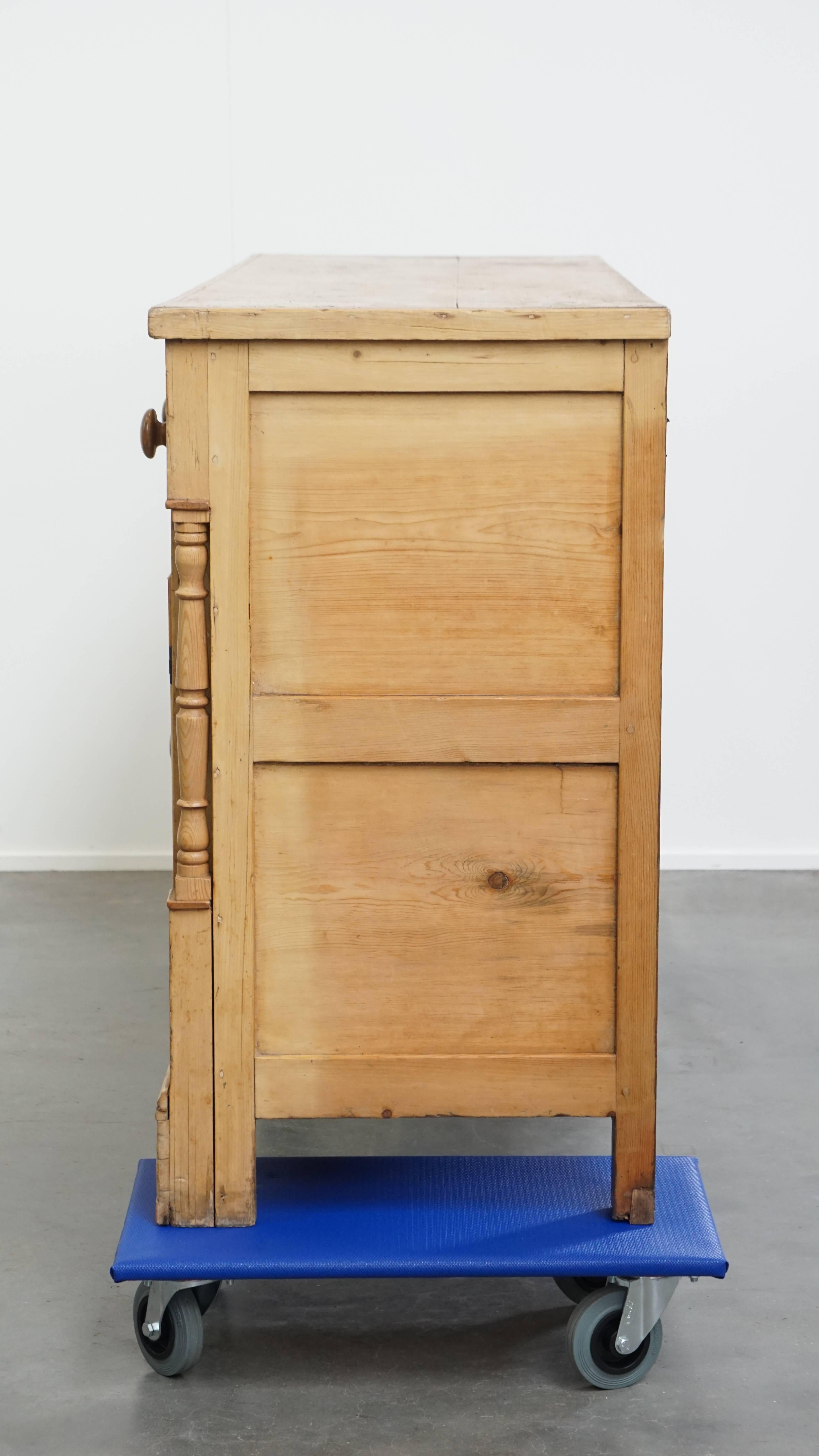 Antica credenza/banco inglese dei primi del XIX secolo in Wood Wood In condizioni discrete in vendita a Harderwijk, NL