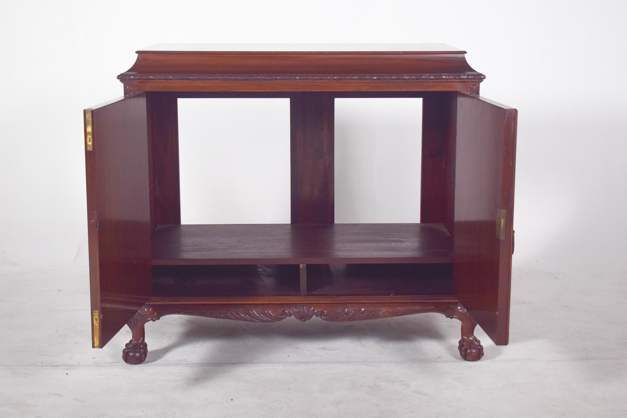 Antikes englisches Sideboard mit Bar im Angebot 2