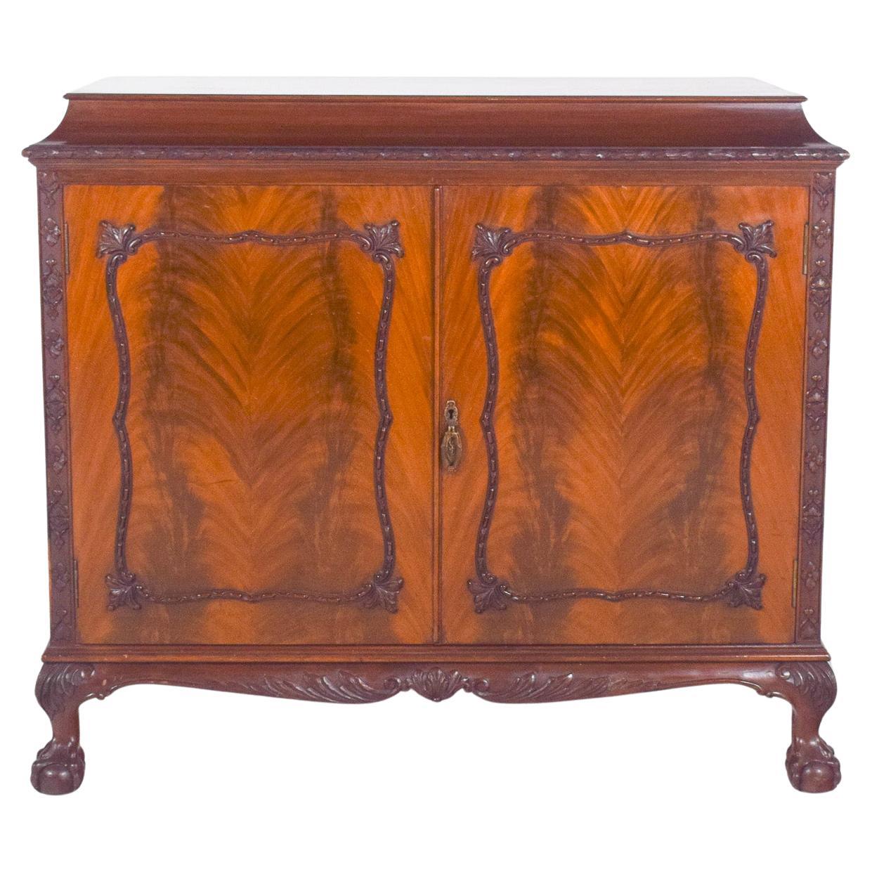 Antique English Sideboard with Bar